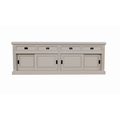 123schrank Sideboard Riviera - 260x55x90H cm - 4 Schiebetüren - 4 Schubladen mit Soft-Close - rustikale Ausführung