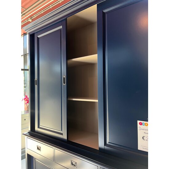 123schrank Buffetschrank Buenos Aires - 180x50x230H cm - geschlossene Türen - 6 Schiebetüren - 3 Soft-Close-Schubladen