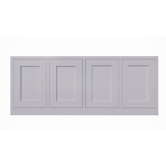 123schrank Sideboard Tunja - 200x45x80H cm - 4 grifflose Türen - schlankes Design - push to open Türen