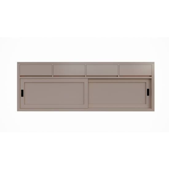 123schrank Sideboard Neiva - 250x50x90H cm - 2 Schiebetüren - schlankes Design