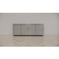 123schrank Chaves Sideboard - 200x50x80H cm - grifflose Türen - 4 Push-to-open-Türen - schlankes Design