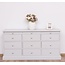 123schrank Kommode Bora Bora - 160x50x80H cm - 9 Soft-Close-Schubladen - 3 ausziehbare Einlegeböden - schlichte Ausführung