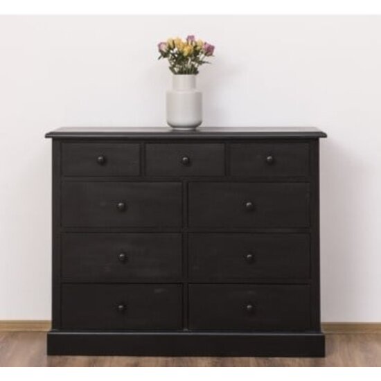 123schrank Kommode Naxos - 120x50x100H cm - 9 Soft-Close-Schubladen