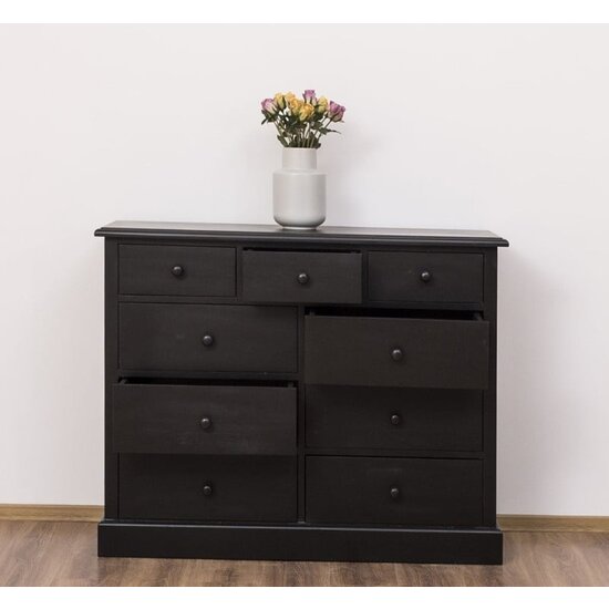 123schrank Kommode Naxos - 120x50x100H cm - 9 Soft-Close-Schubladen