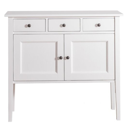 123schrank Kommode Athen - 100x40x90H cm - 3 Soft-Close-Schubladen - 2 Türen