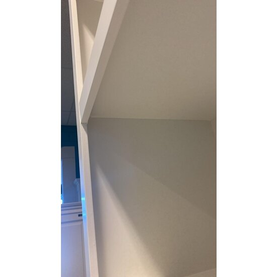 123schrank Bücherregal Mendoza 03 - 150x35x220H cm - 3 Türen zum Aufschieben - 8 offene Fächer