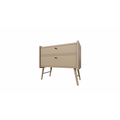 123schrank Bowen Sideboard - 100x55x90H cm - 2 Soft-Close-Schubladen - auf runden Holzbeinen