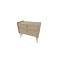 123schrank Bowen Sideboard - 100x55x90H cm - 2 Soft-Close-Schubladen - auf runden Holzbeinen
