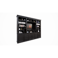 123schrank TV-Regal Victoria - 300x40x240H cm - mit Cinewall - verstellbare Einlegeböden - mit Kabeldurchlass im TV-Fach