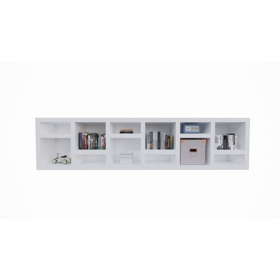 123schrank Beistelltisch/Kommode Prato 01 - 245x30x60H cm - 5cm Regalstärke - offene Regale Sideboard