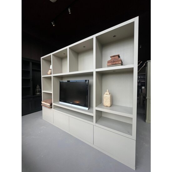 123schrank Jose Fachschrank - 300x40x240H cm - 4 push-to-open Türen