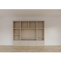 123schrank Jose Fachschrank - 300x40x240H cm - 4 push-to-open Türen