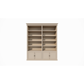 123schrank Bücherregal Bristol Library - 200x40x240H cm - verstellbare Fachböden - Flügeltüren