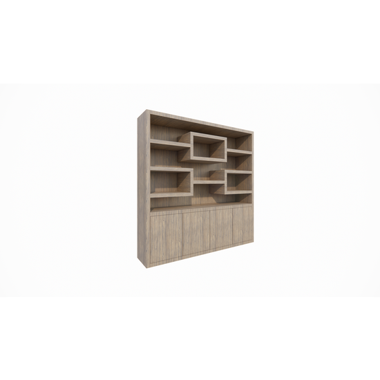 123schrank Schrank Oregon - 200x50x200H cm - Eiche-Dekor - Push-to-open-Türen - glatte Oberfläche