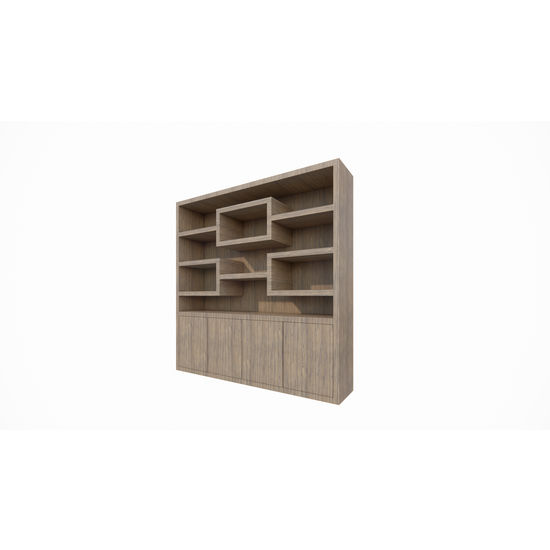 123schrank Schrank Oregon - 200x50x200H cm - Eiche-Dekor - Push-to-open-Türen - glatte Oberfläche