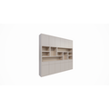 123schrank Regal Lanzarote 02 - 300x40x260H cm - Türen mit Push-to-Open-Funktion - Schubladen mit Push-to-Open-Funktion - schlichte Ausführung