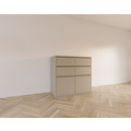 123schrank Kommode Izmir - 120x60x115H cm - grifflose Soft-Close-Schubladen - schlichte Ausführung