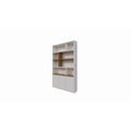 123schrank Kommode Brunei - 150x30x250H cm - push-to-open Türen - mit Eichenholzeinlegeböden - schlichte Ausführung