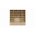 123schrank TV-Schrank Pinoso - 260x40x255H cm - Eiche - Paneeltüren - offene Einlegeböden - schlichte Ausführung