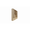 123schrank TV-Schrank Pinoso - 260x40x255H cm - Eiche - Paneeltüren - offene Einlegeböden - schlichte Ausführung