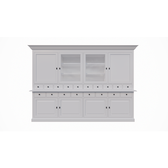 123schrank Buffetschrank Santa Monica - 290x45x215H cm - Flügeltüren - Soft-Close-Schubladen