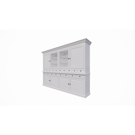 123schrank Buffetschrank Santa Monica - 290x45x215H cm - Flügeltüren - Soft-Close-Schubladen