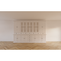 123schrank Buffetschrank Bursa - 360x50x250H cm - Vitrinentüren und geschlossene Türen