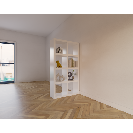 123schrank Raumteiler Chester - 81x30x157H cm - offene Regale - 5cm Regalstärke