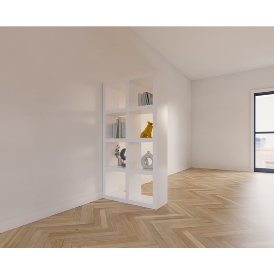 123schrank Raumteiler Chester - 81x30x157H cm - offene Regale - 5cm Regalstärke