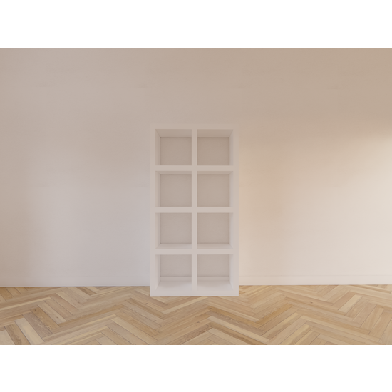 123schrank Raumteiler Chester - 81x30x157H cm - offene Regale - 5cm Regalstärke