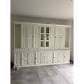123schrank Buffetschrank Sligo - 360x50x250H cm - geschlossene Türen - Glastüren - offene Regale