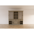 123schrank Buffetschrank Manisa - 220x53x218H - Schiebetüren - Soft-Close-Schubladen - Landhausstil