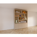 123schrank Kommode Calvert - 200x40x253H cm - grifflose Griffe - schwebendes Untergestell - schlankes Design