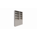123schrank Regal Pavia - 210x40x310H cm - offene Regale - Schubladen und Türen zum Aufschieben