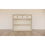 123schrank Arbeitsplatte Split - 145x35x125H cm - Schubladen mit Soft-Close - offene Fächer
