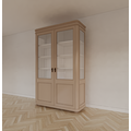 123schrank Buffetschrank Cali - 140x50x220H cm - auf Beinen - 2 Türen - teilweise aus Glas