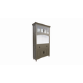 123schrank Buffetschrank Pia - 120x40x230H cm - auf Füßen - 1 offenes Fach - 1 Soft-Close-Schublade - 4 Flügeltüren