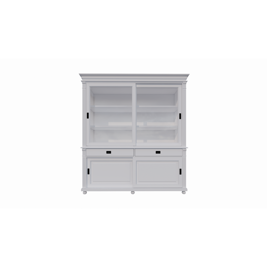123schrank Buffetschrank Zanthus - 200x50x230H cm - runde Beine - Schiebetüren - Soft-Close-Schubladen