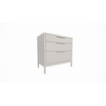 123schrank Kommode Demak 95cm - 95x50x90H cm - auf Beinen - 3 Soft-Close-Schubladen