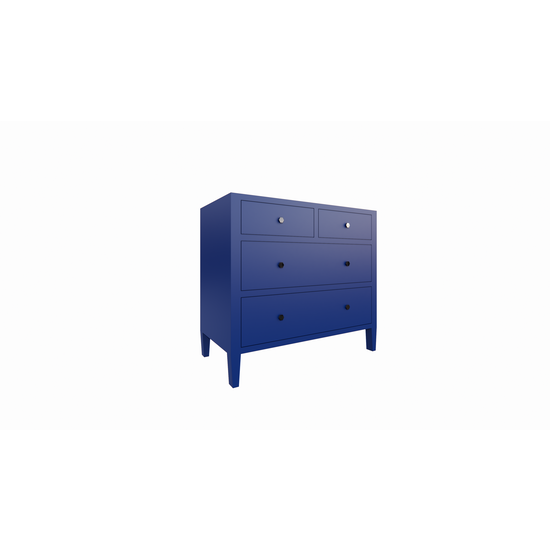 123schrank Kommode Mackay - 100x50x90H cm - 4 Schubladen - auf Beinen