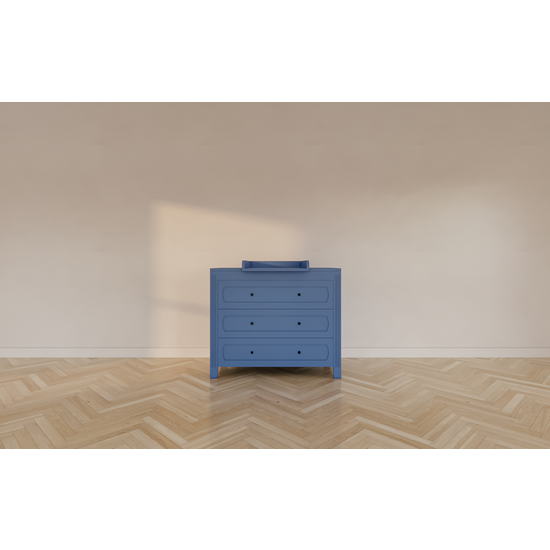 123schrank Blora Kommode - 100x55x90H cm - 3 Soft-Close-Schubladen - auf Beinen