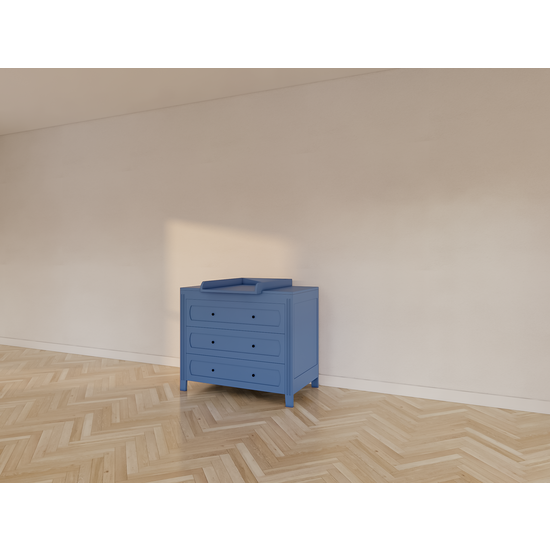 123schrank Blora Kommode - 100x55x90H cm - 3 Soft-Close-Schubladen - auf Beinen