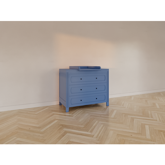 123schrank Blora Kommode - 100x55x90H cm - 3 Soft-Close-Schubladen - auf Beinen