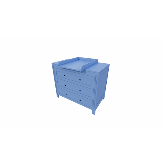 123schrank Blora Kommode - 100x55x90H cm - 3 Soft-Close-Schubladen - auf Beinen