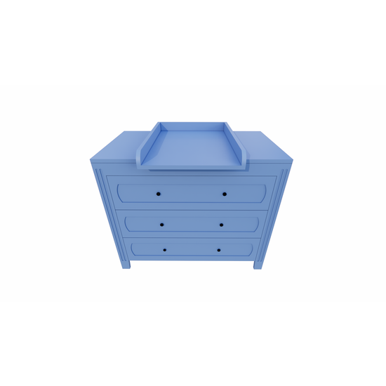 123schrank Blora Kommode - 100x55x90H cm - 3 Soft-Close-Schubladen - auf Beinen