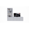 123schrank TV-Sideboard Lamego - 300x50x240H cm - 5 zu öffnende Türen - Fächerschrank