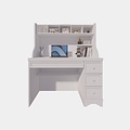123schrank Montpellier Kinderschreibtisch - 110x65x140H cm - offene Regale - 3 Schubladen - ausziehbare Schublade - rustikale Ausführung