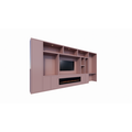 123schrank TV-/Bürofachschrank Narni mit Kamin 535x45x255H cm - 5cm Fachbodenstärke - PREIS AUF ANFRAGE