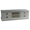 123schrank TV-Sideboard Lin 04 - 160x50x50H cm - 4 Schubladen - offenes Mittelfach - mit Kabeldurchlass - optional vergraute Platte