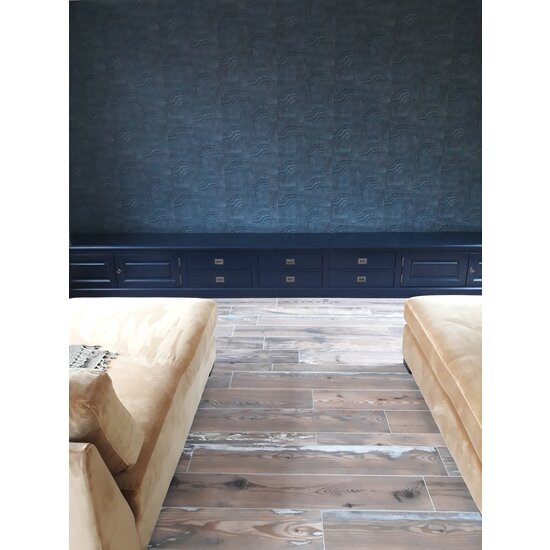 123schrank Tv-Sideboard Lin 08 - 200x50x50H cm - 2 geschlossene Flügeltüren - 4 Schubladen - optionaler grauer Oberboden